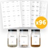 AVERY - Pack of 96 Minimalist Spice Jar Labels -
