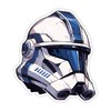 SW Clone Trooper Helmet Sticker Decal Notebook Car Laptop 5.25"x5.5"