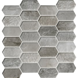 MSI Savoy Picket Glass Mosaic Tile for Bathroom, Kitchen, Shower - Mesh Mounted Accent Wall Tile