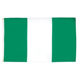 AZ FLAG - Nigeria Flag - 2x3 Ft - 100D Polyester Nigerian Banner with Two Metal Grommets - Fade Resistant - Vivid Colors - 2' x 3' Feet - 90x60 Cm