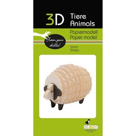 Fridolin 3D Paper Model Sheep