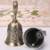 Hand Bell, Rose Pattern, Retro Rose Dinner Bell, Tabletop Bell,