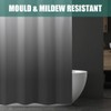 URAQT Shower Curtain Anti Mould, Waterproof Polyester Bathroom Curtains, Resistant