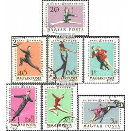 Hungary 1898A-1904A (complete.issue.) fine used/cancelled 1963 european championship in Figure Skating in Budapest (Stamps for collectors) Winter sports (skiing/ice hockey/bobsleigh ...)