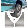 1clickautoacc Universal Mud Flaps Stainless Steel Flames Style Splash Guards