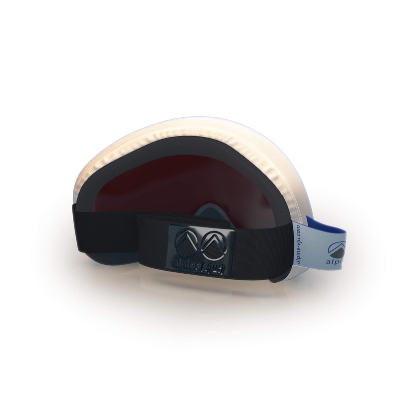 alpine [vju:] Ski Goggle Protection Cover Elastic Microfiber Unisex, white