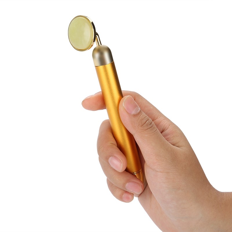 Electric Gold Facial Massager Anti Eye Wrinkle Face Slimming Micro