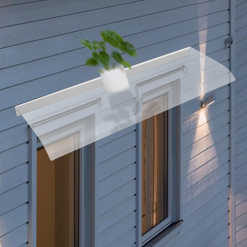 39.4 * 13.58in Awning Canopy UV Rain Snow Protection, Wall
