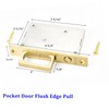 Dontay Sliding Pocket Door Handles, 304 Stainless Steel Non Locking