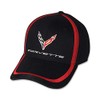 C8 Corvette Next Generation Red Stripe Accent Hat - Black
