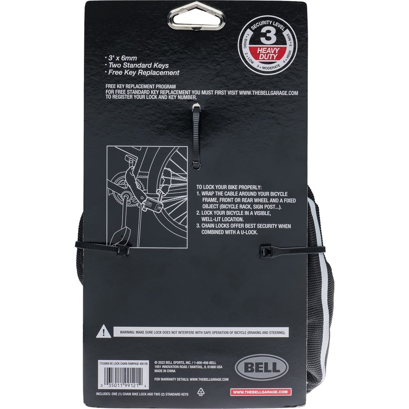 Bell Rampage 400 Bicycle Chain Lock