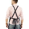 Under NY Sky Essential Black Twill Apron - Cross-Back with