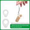Peakloong 4-Pack Hearing Aids Security Clips, Anti-Lost Portable Hang Rope