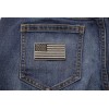 Ivamis US Flag Patch Black and Gray 2.5 Inch- 2.5x1.4