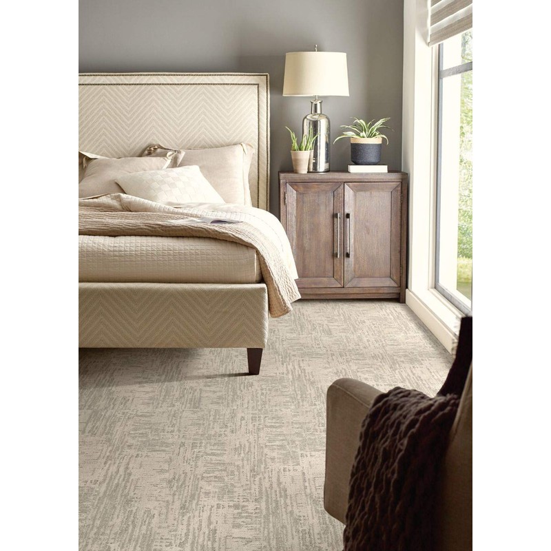 Floorigami, Nature's Linen, 9 in. x 36 in. Cut Pile,