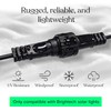 Waterproof Extension Cable for Solar Outdoor String Lights, 6 Ft