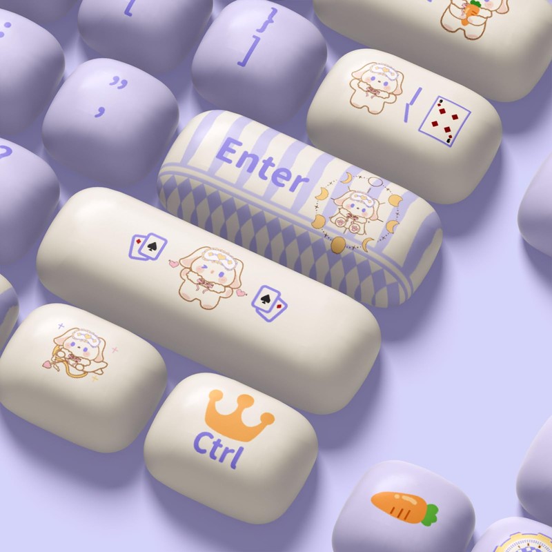 Akko PBT Keycap Set, Magic Lop Bunny Keycap Set MOG