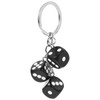 Kichvoe Dice Keyring Dice Keyring Black Cube Amulet Keychain Bag