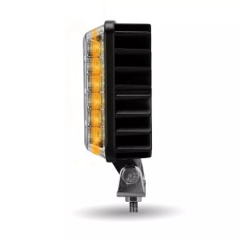 trux 4.25" SQUARE STROBE SERIES SPOT LED WORK LAMP WITH AMBER STROBE tled-u118