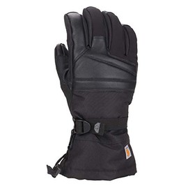 Carhartt Men's Snap Cold Weather Gloves, Black, Medium