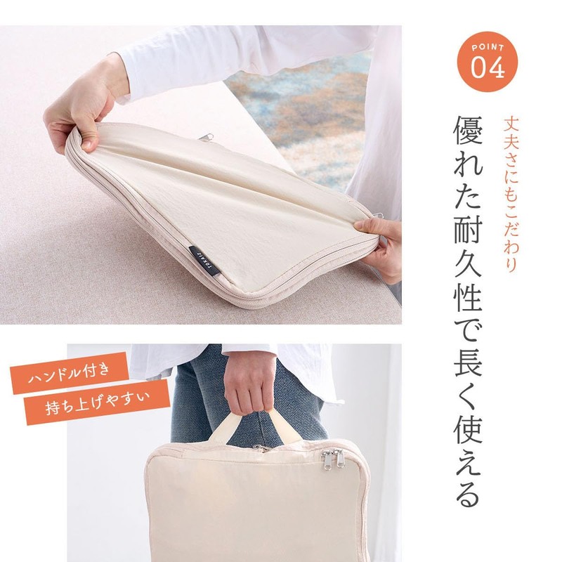 TOKAIZ TTP-001 Travel Pouch, Travel Compression Bag, Set of 3,
