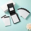 8pcs Mini Brown Black Pocket Notepad Holder Set, Small Notebook