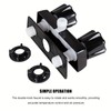Autokemat 4" RV Shower Valve Diverter Faucet Black