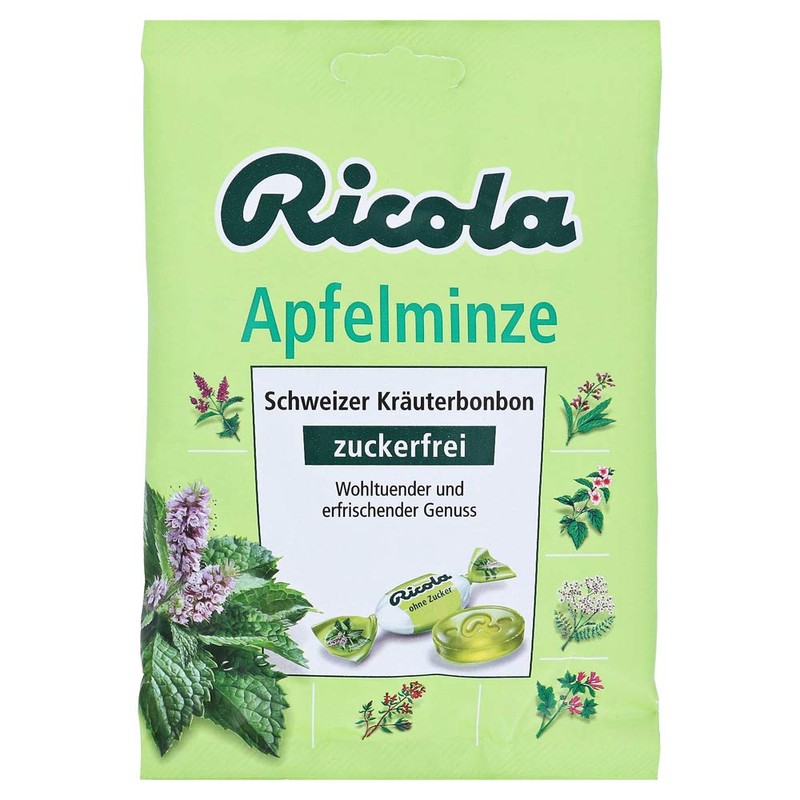 Apple Mint Sugar-Free Bags by RICOLA - 75g