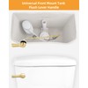 Hibbent Universal Metal Front Mount Toilet Handle Replacement Kit, Brass