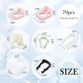 70PCS Car Fuel Line Clips Replacement OEM 937407187/21992748,7 Types Sizes 5/16" and 3/8" Fuel Line Clamp Kit Compatible with Ford Chrysler GM,Professional Fuels Lines Retainer Clip