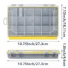 Aventik Fishing Tackle Box Waterproof Organizer with Removable Dividers Study