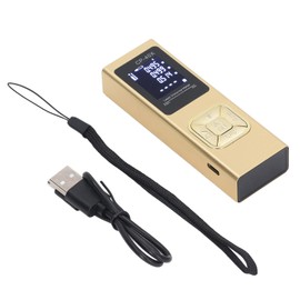 Laser Measurement IP54 Waterproof Aluminium Alloy Housing Rangefinder Various Measurements High Precision Backlit LCD Handheld Device (40 m)