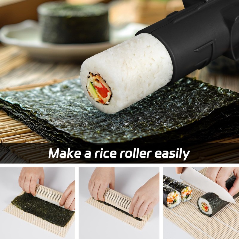 AISHN Sushi Roller 11.8 inches Sushi Bazooka Sushi Maker Chef
