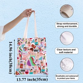 WZMPA Jenna Rink Tote Bag Matt Flamhaff Fans Gift Thirty Flirty and Thrivin Jenna Shoulder Bag Jenna Rink Merchandise (Razzles TG)