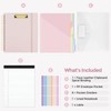 SKYDUE Storage Clipboard Folder with 6 Dividers & Refillable Notepad