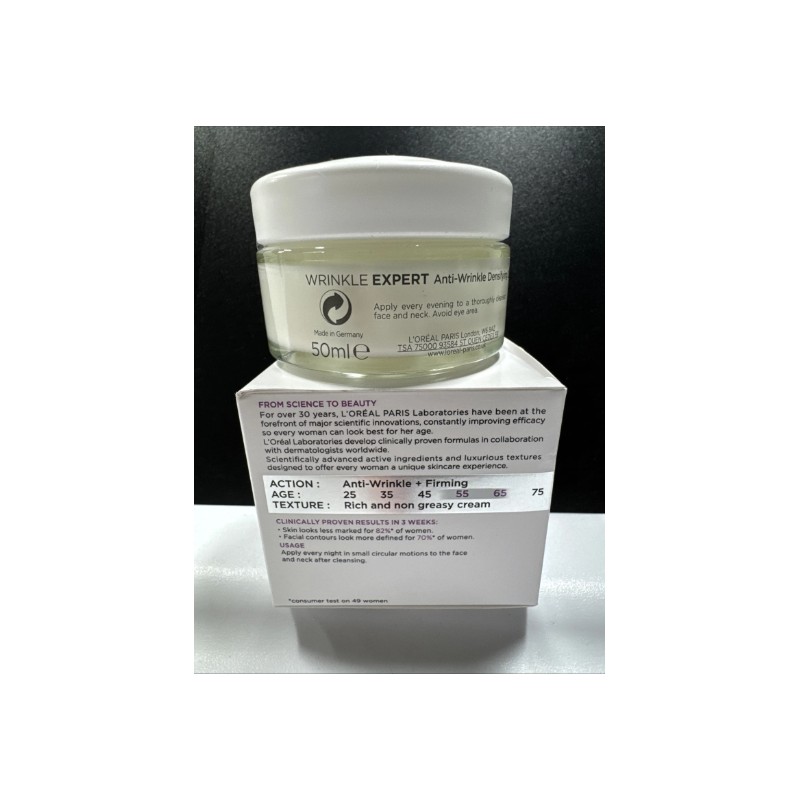 L'Oreal Wrinkle Expert Anti-Wrinkle Densifying Night Cream 55+Calcium (1.69floz)