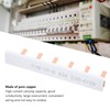 Tissting 6 Way Bus Bar, 63A 230-415V Copper PVC Insulated