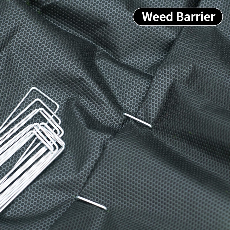 MAT 7-BANQUET Galvanized Landscape Staples 6 Inch 120 Pack 11