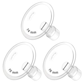 Maymom MyFit Flanges Classic/Conical Shape Goldie Pack 14 15 16 mm Compatible with Medela Breast Pumps and Maymom Wide Base and Narrow Base Connectors
