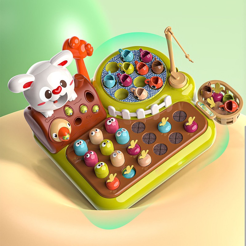 Whack Game 4 in 1 Multi Functional Toys Fishing Toy
