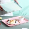 2Pcs Unbreakable Serving Tray Decorative Tray Wheat Straw, 13.7 x