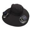 Solar Fan Hat Large Brim Quick Dry Breathable 3 Speeds