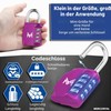 MERCURYAL Padlock Combination - Lock Lock - Security 4 Numbers