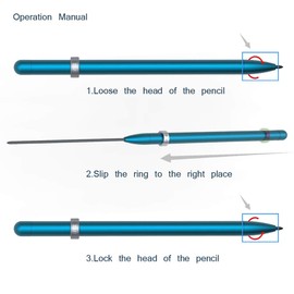 WSD Mechanical Pencil,Drawing Pencils,Sketch Pencils,Magnetic Control Pencil,Pencil Refills Diameter2.0mm, 2B Blue