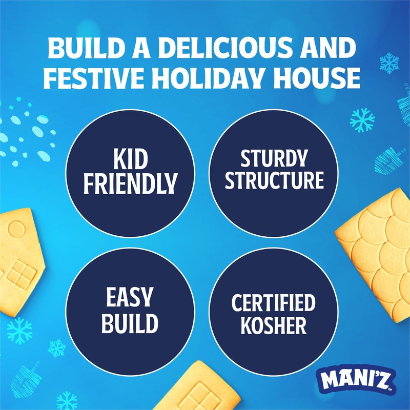 Do-It-Yourself Chanukah House Cookie Decorating Kit By Manischewitz, Easy Build