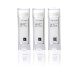 Nabila K Organic Lip Balm Set – 3 Pack – Unscented – Natural, Hydrating, Vegan & Petroleum-Free – 0.15 oz Each