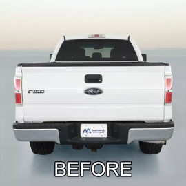 Automotive Authority 2009-2014 Ford F150 Black Tailgate Trim Molding Inserts By Automotive Authority