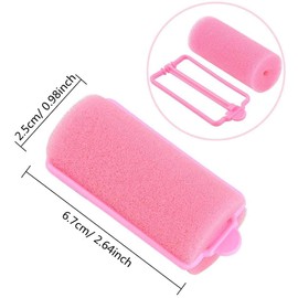 ZSLJSWDZ 30 Pcs Sponge Rollers, Bouncy Curls Foam Curlers Curlers for Crafts