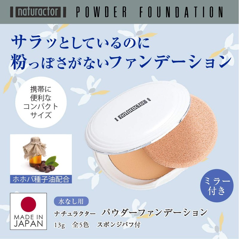 Foundation Powder Foundation 250 Ochre with Puff, 0.5 oz (13