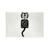 CafePress Cat Clock Magnets Rectangle Magnet, 3"x2" Refrigerator Magnet